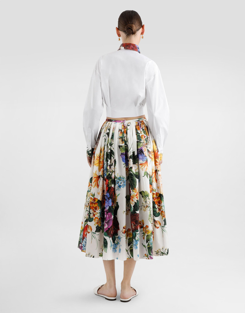 Bouquet-print poplin shirt 3