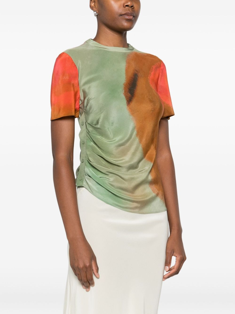 print buttoned top - 3