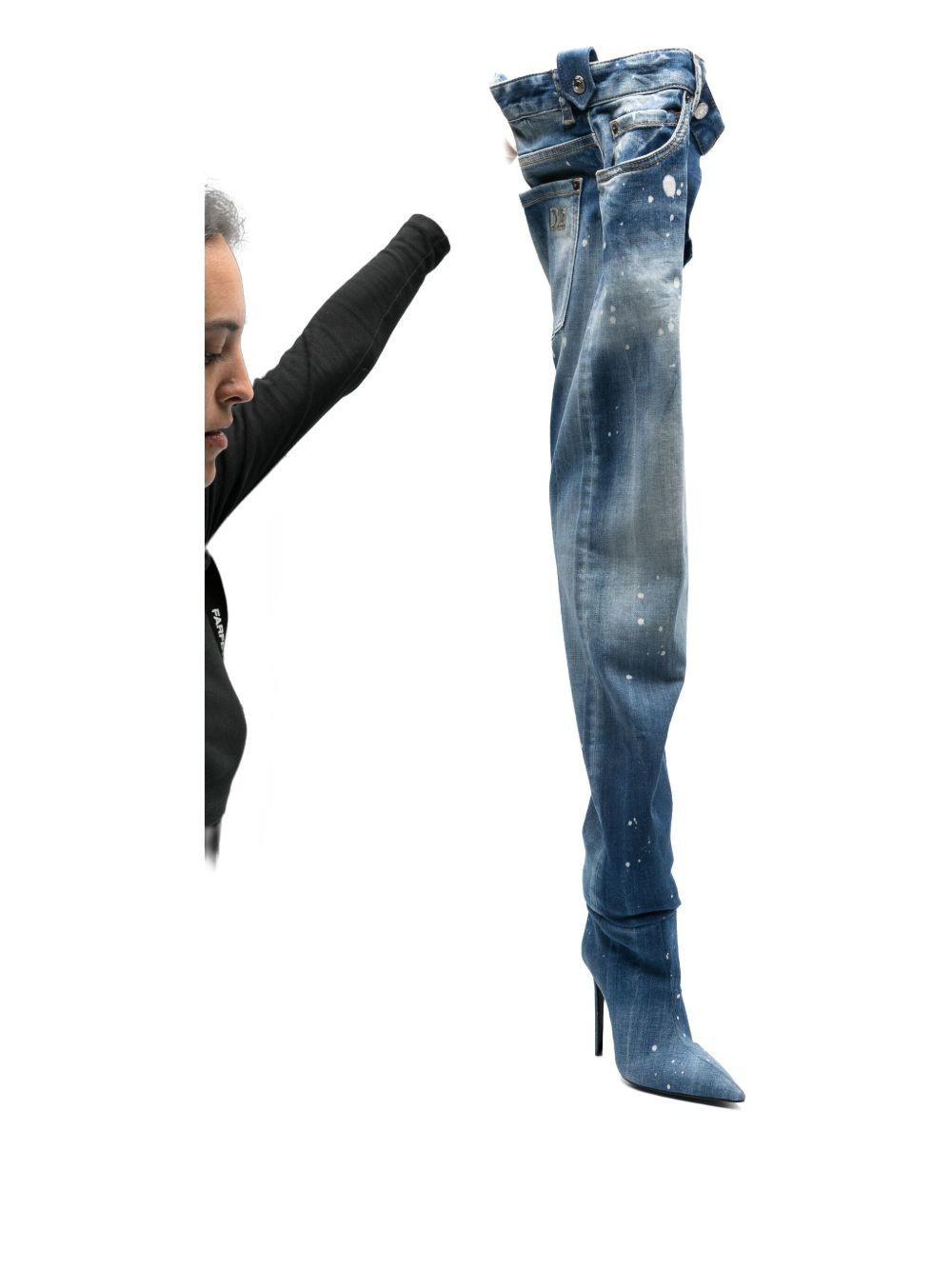 Dsquared2 Women Denim Heel Boots - 4