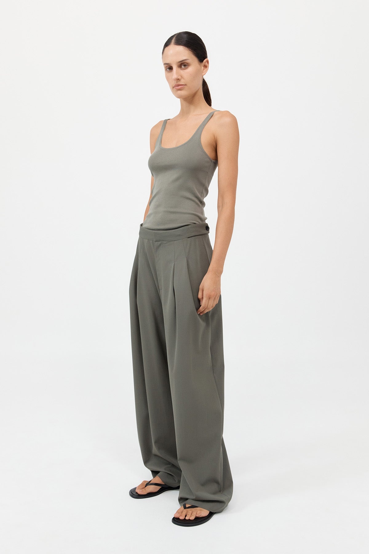 Adjustable Pants - Smokey Olive - 5