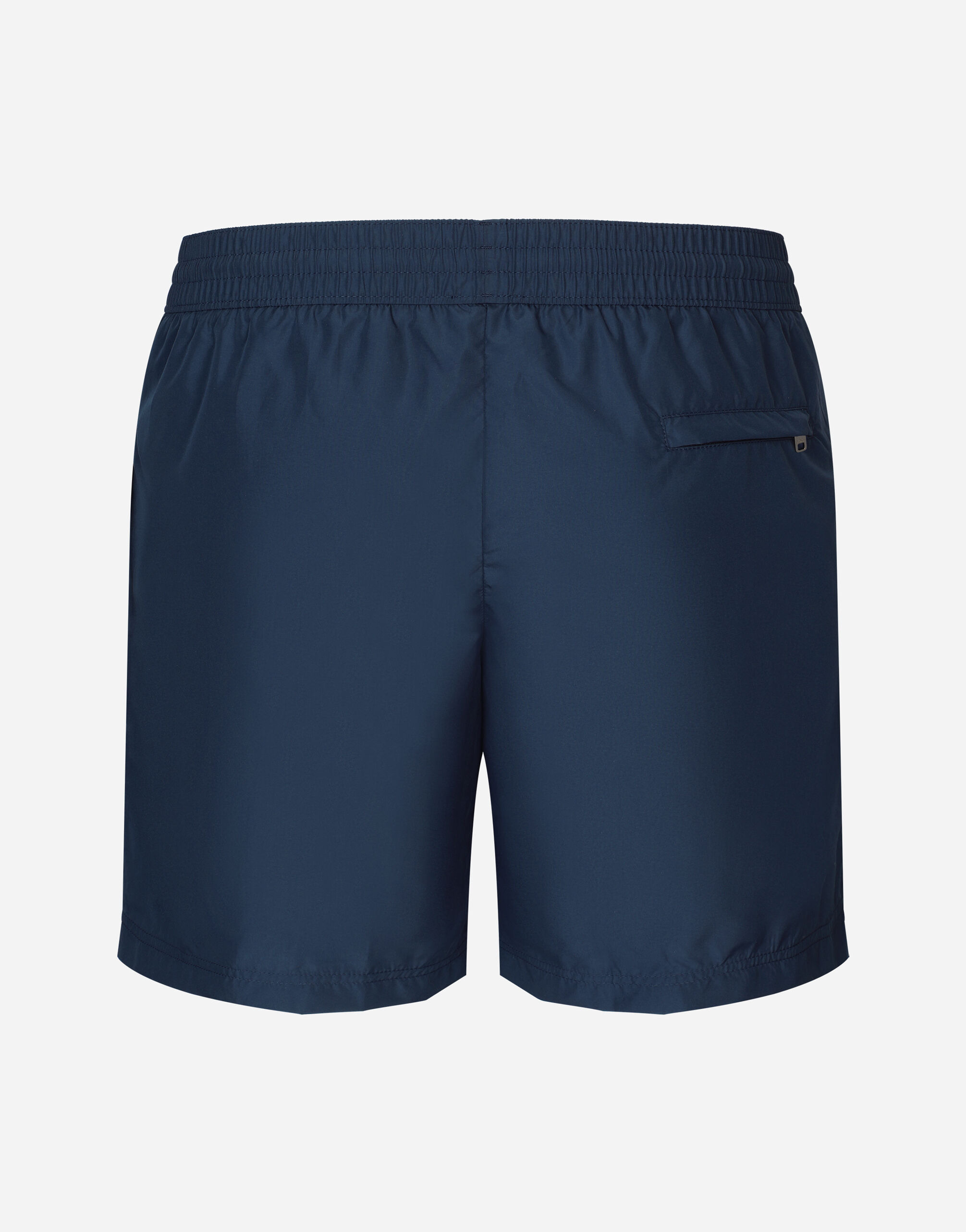 Long-leg swim trunks with branded tag - 2