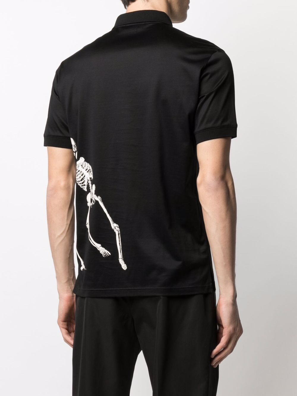 skeleton-print polo shirt - 4