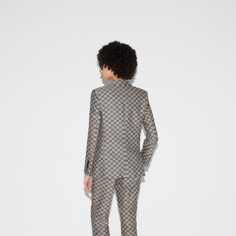 GG linen blend canvas jacket 4