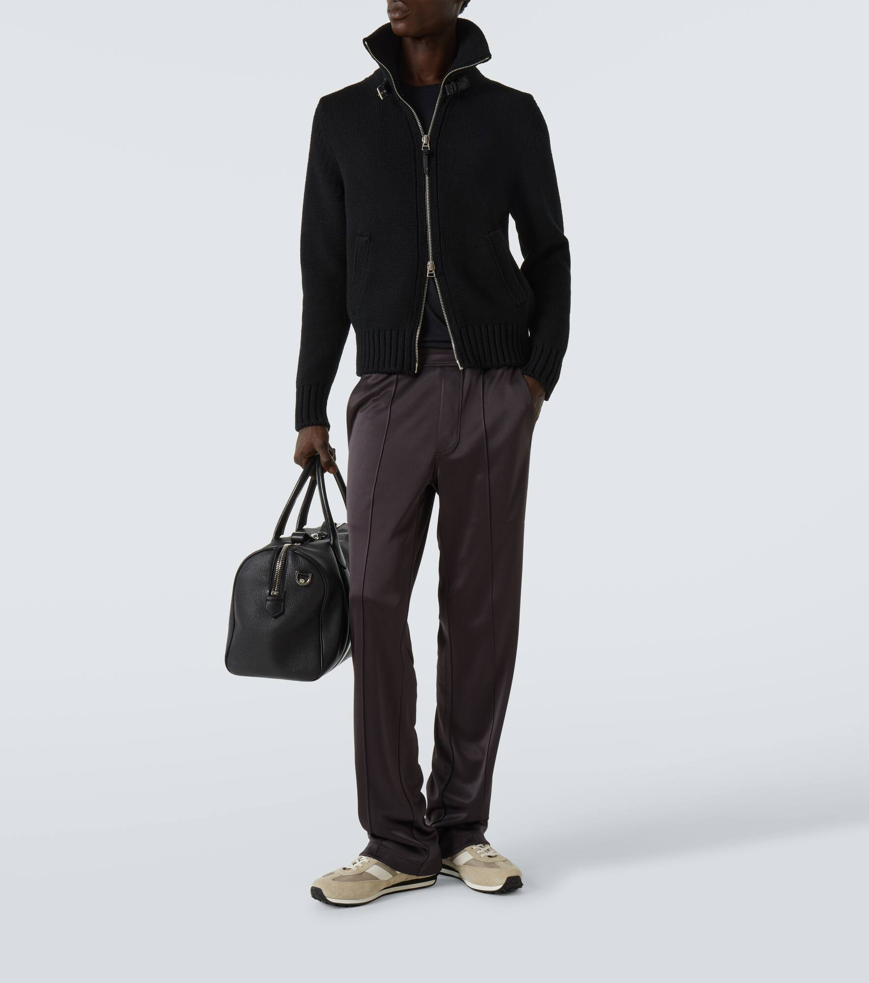 Wool zip-up sweater - 2
