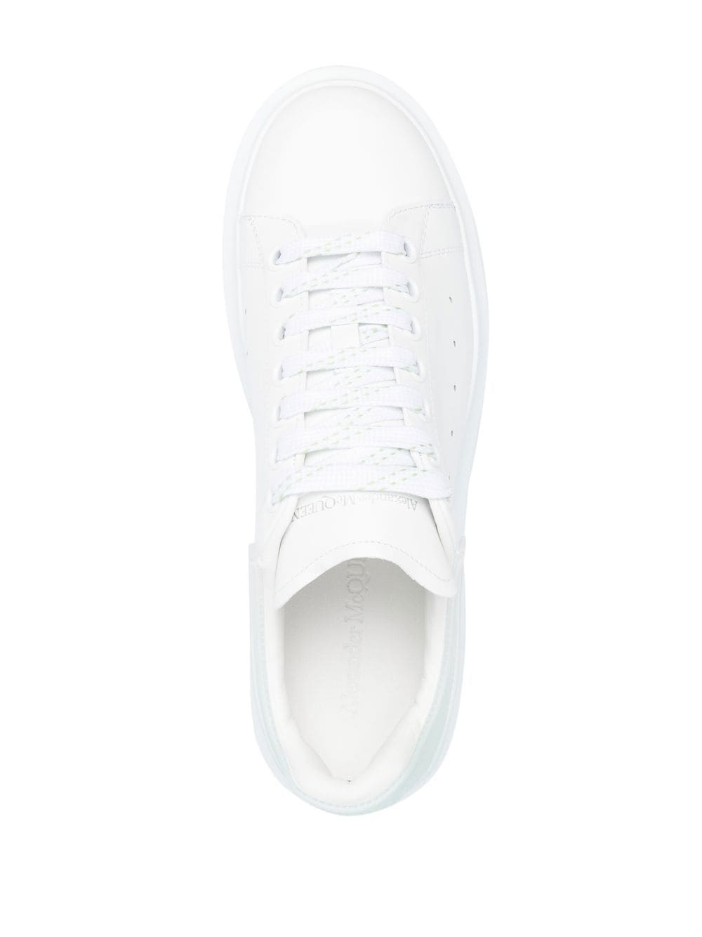 low-top leather sneakers - 4