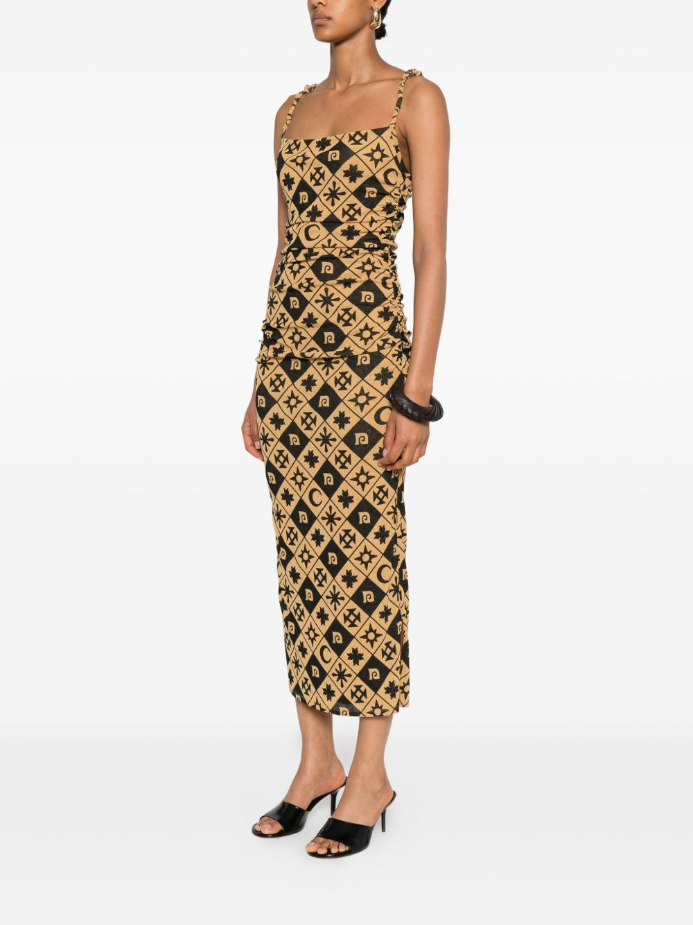 ruched midi dress - 3