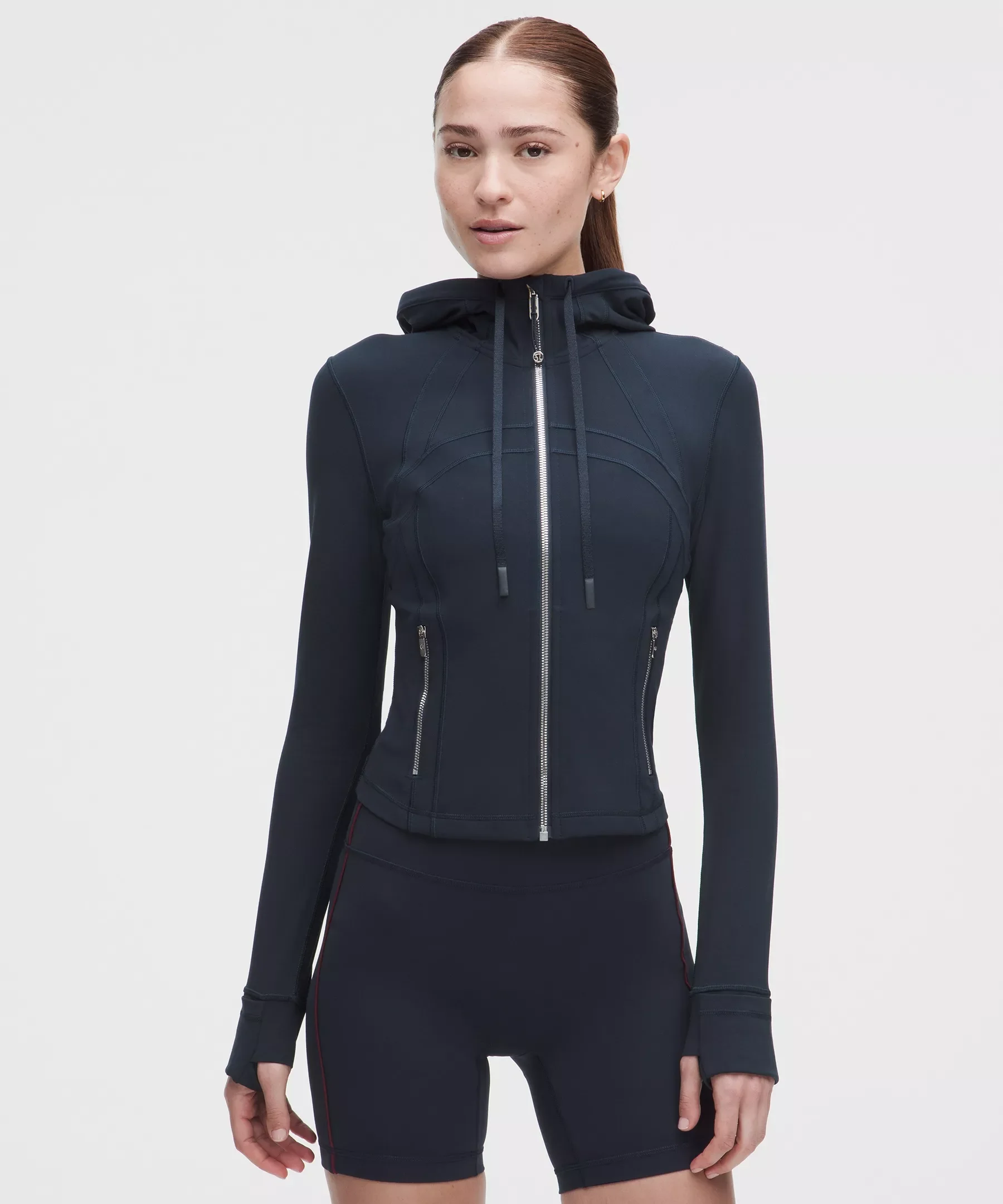 Define Cropped Hooded Jacket *Nulu - 1