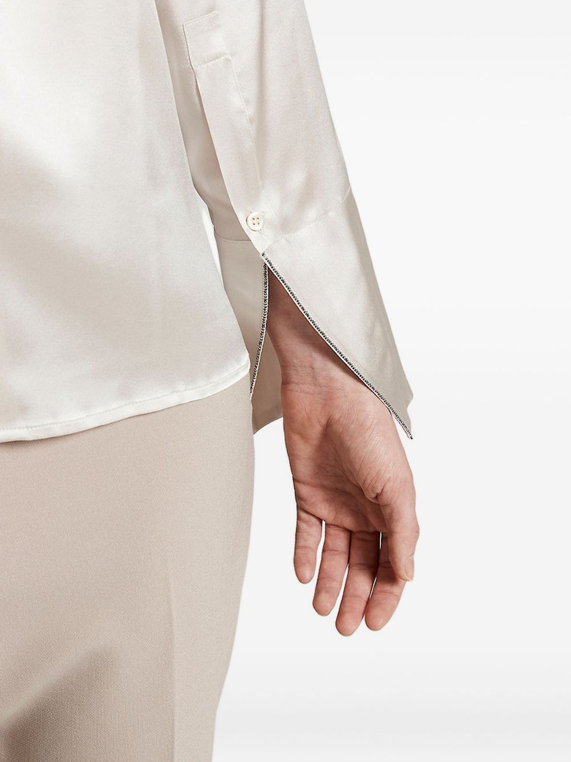 satin wide-cuff shirt 5
