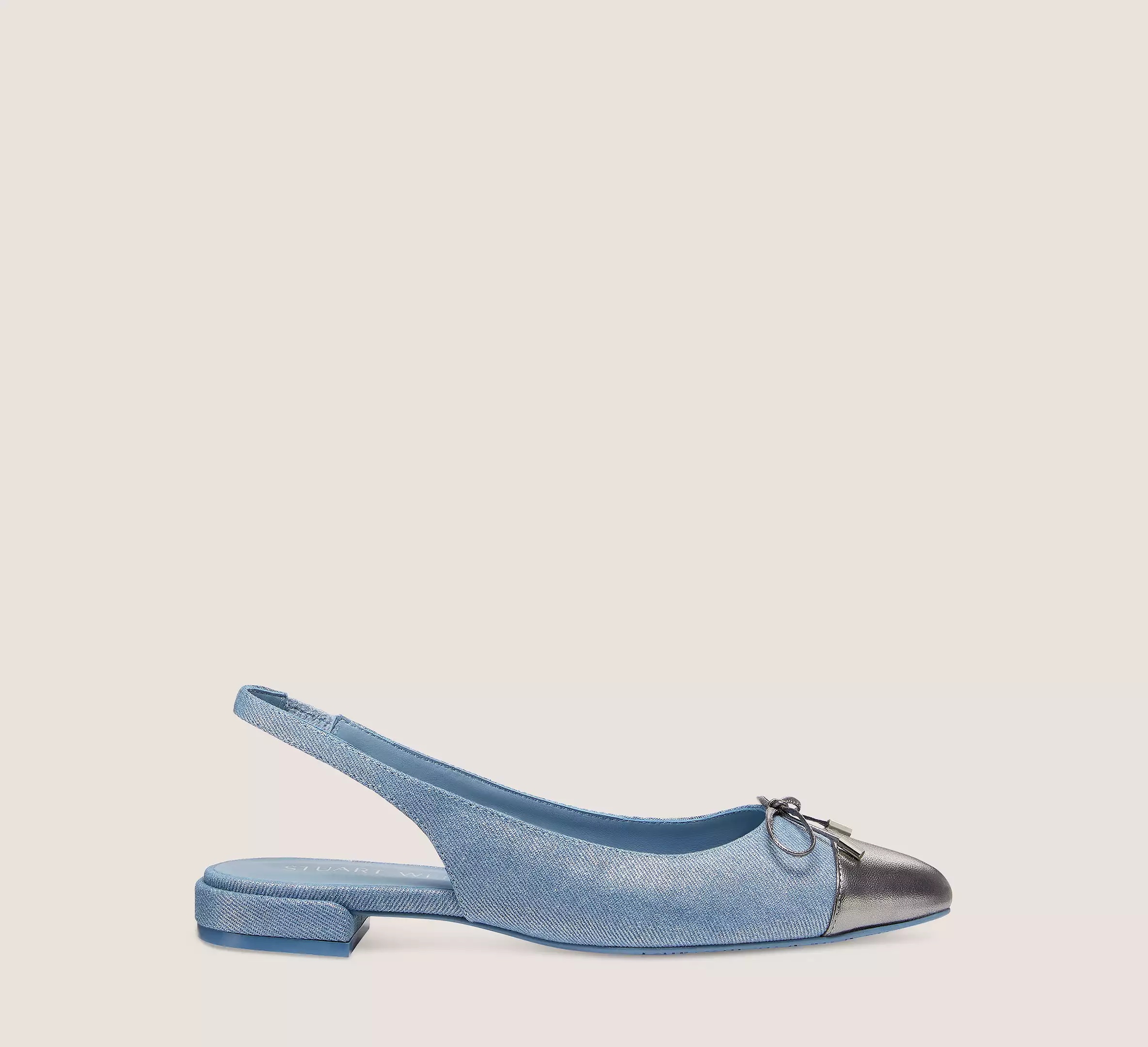 SLEEK BOW SLINGBACK FLAT - 1