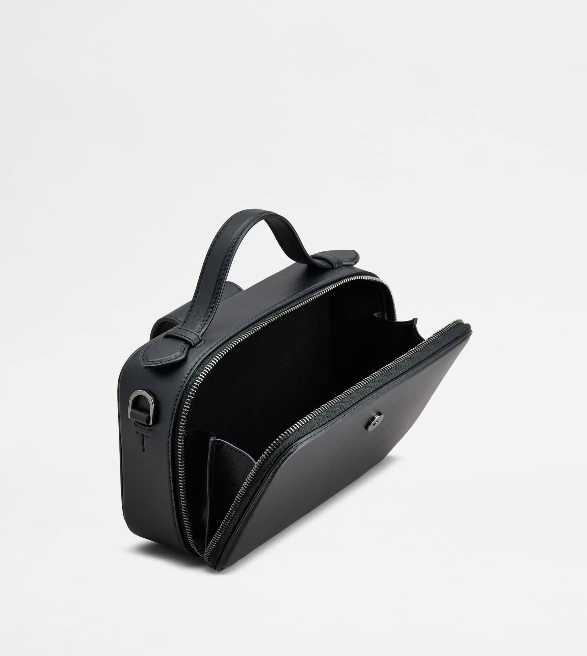 CAMERA BAG IN LEATHER MINI - BLACK - 3