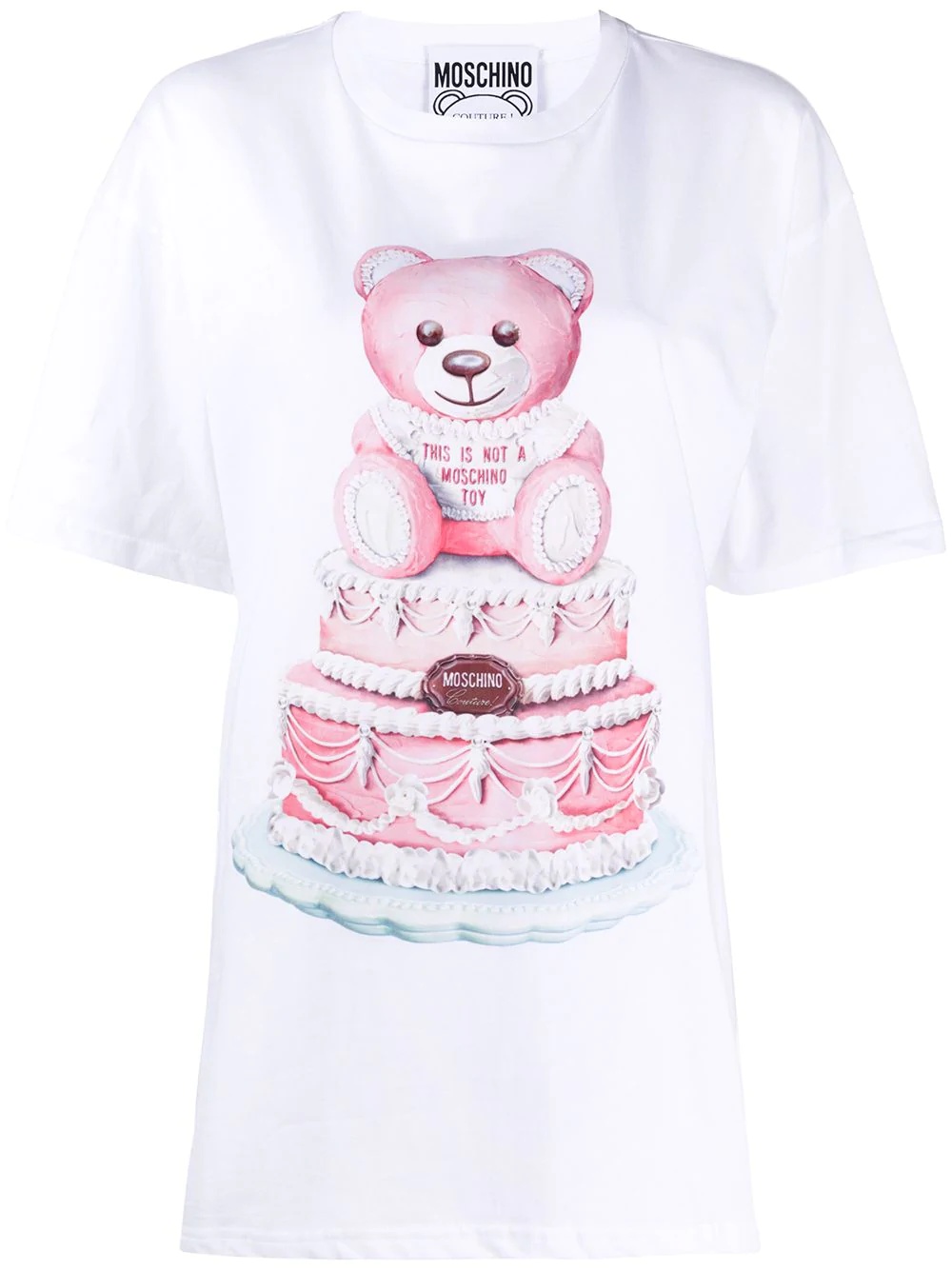 Cake Teddy Bear print T-shirt - 1