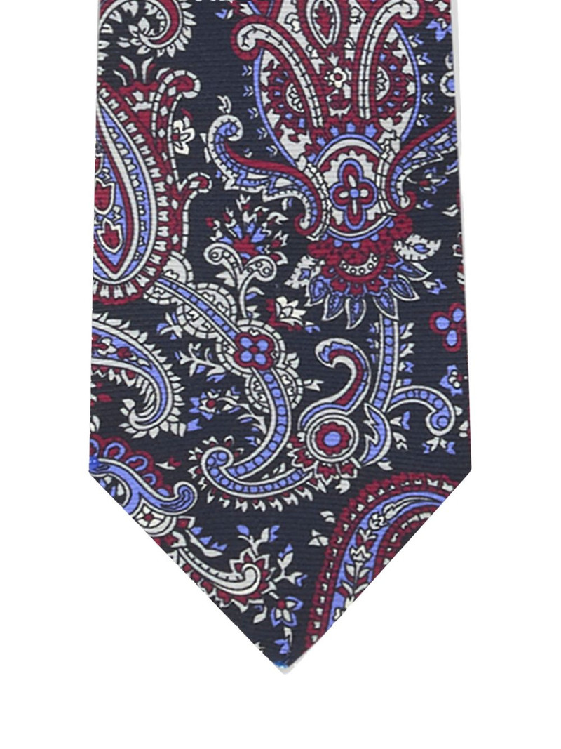 Etro floral paisley silk tie outlook