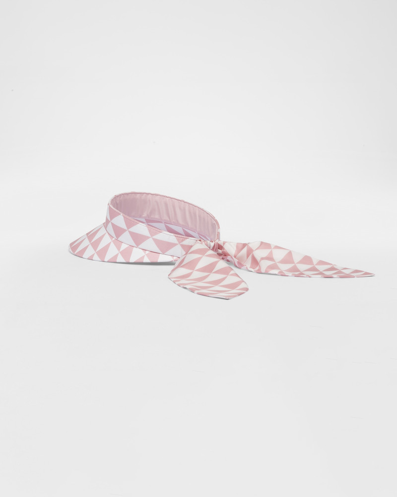 Printed silk twill visor 3