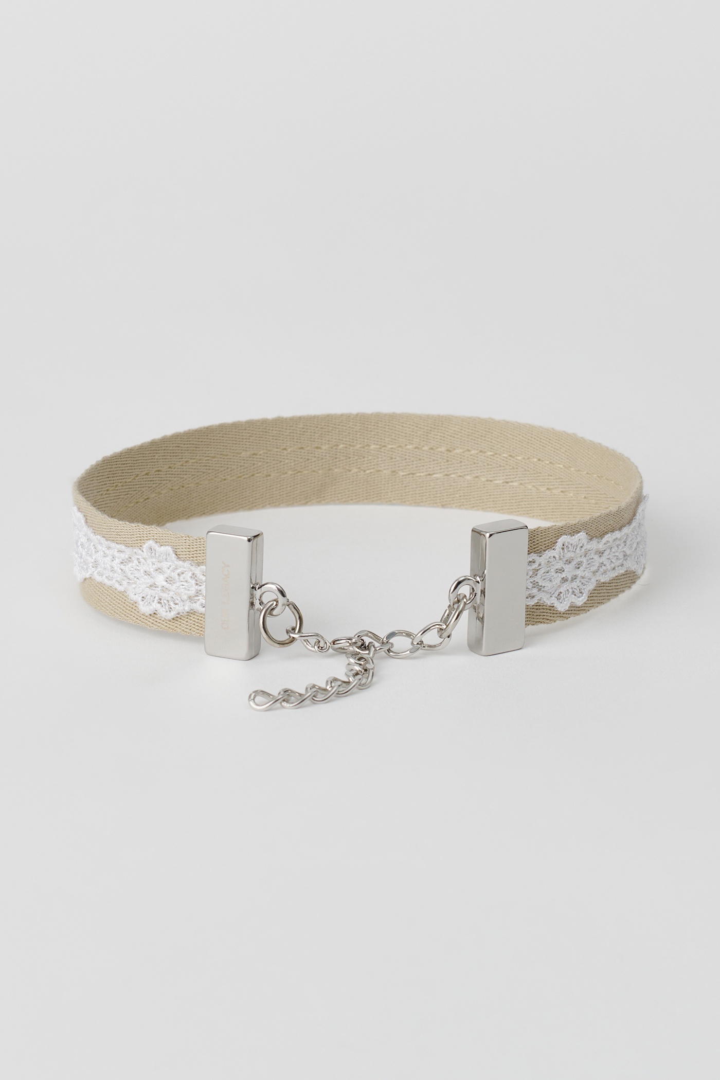 2 cm Lace Choker Off White Lace - 3