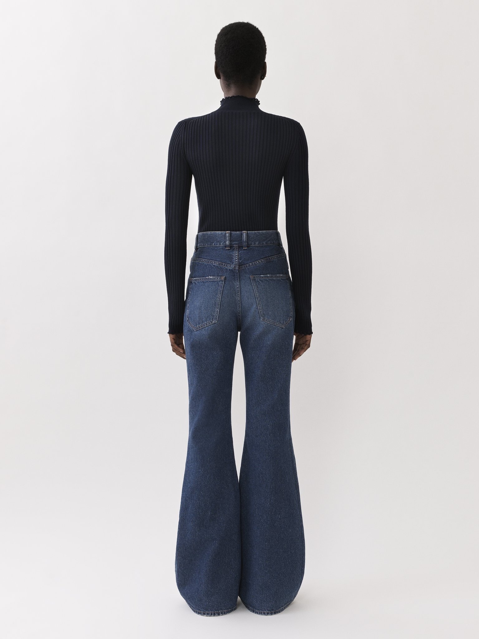 FITTED HIGH-NECK SWEATER - 5