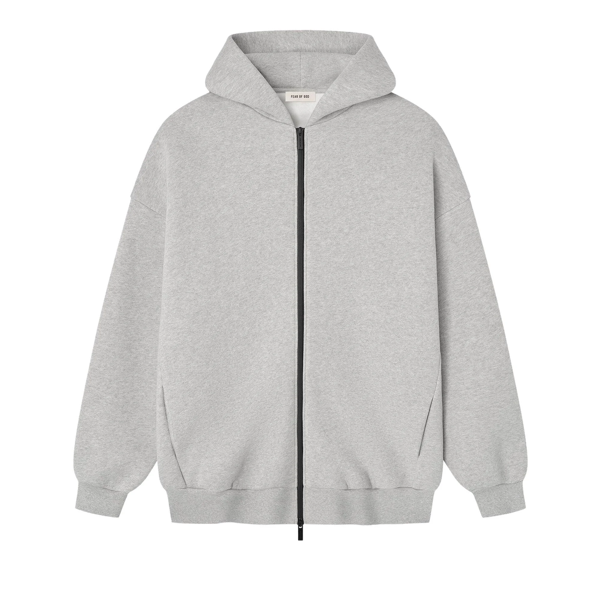 Fear of God Zip Hoodie 'Melange Grey' - 1