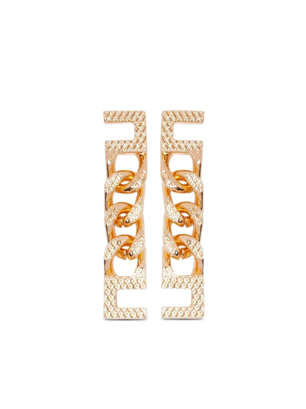 chain-link detailing earrings - 1