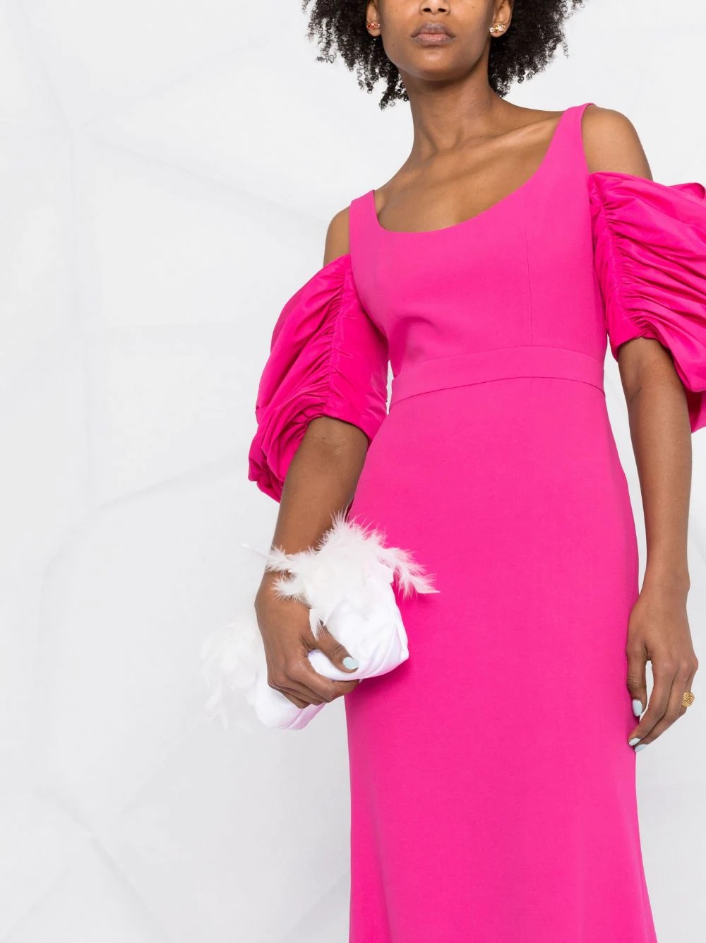 off-shoulder long gown - 5