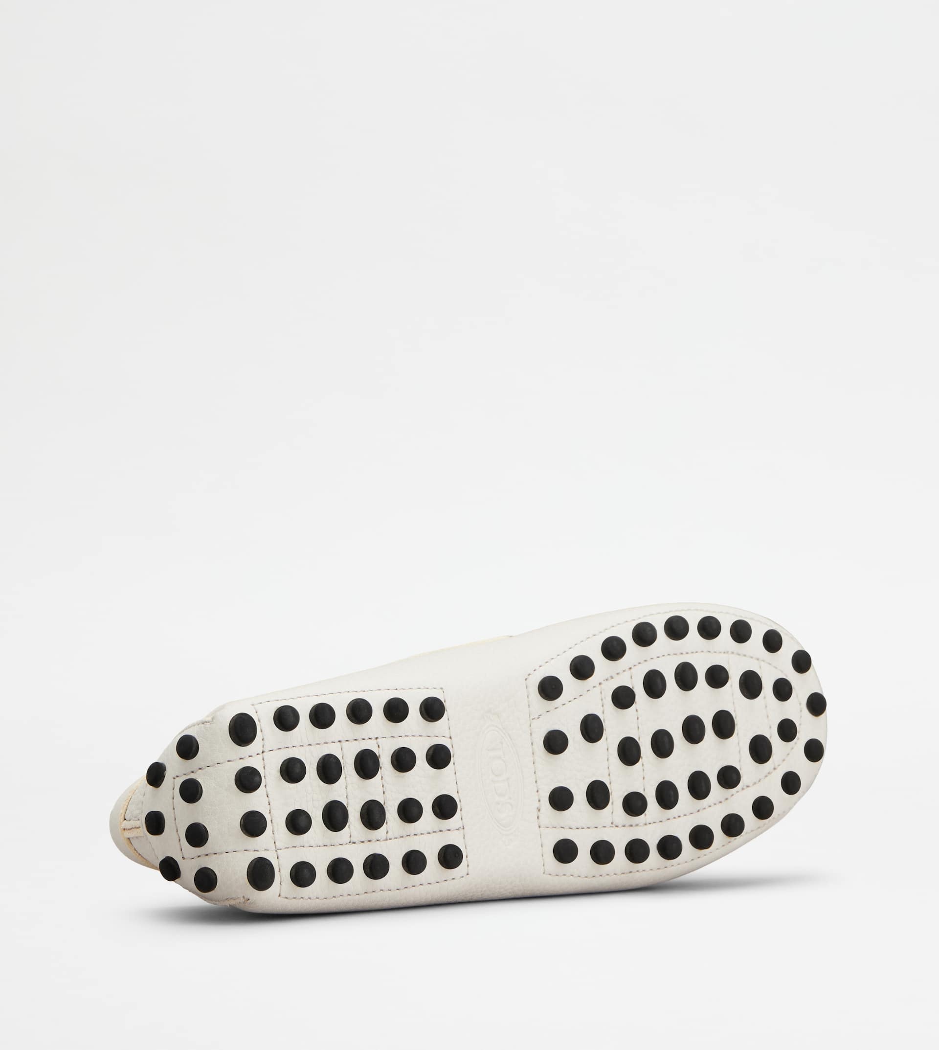 GOMMINO DRIVING SHOES IN LEATHER - WHITE - 4