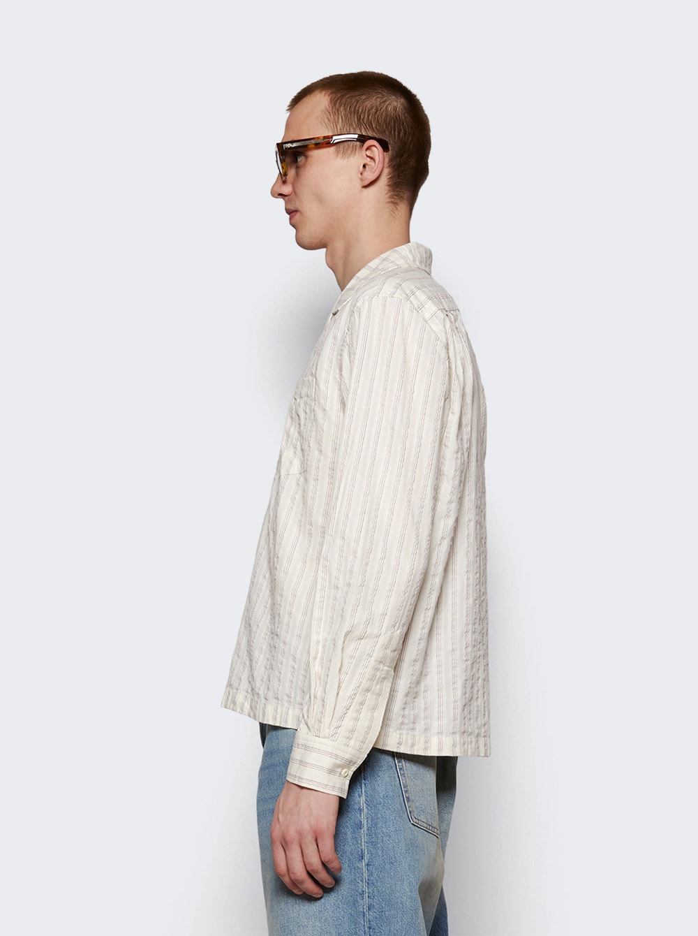 Sail Shirt Off White And Lavender - 4