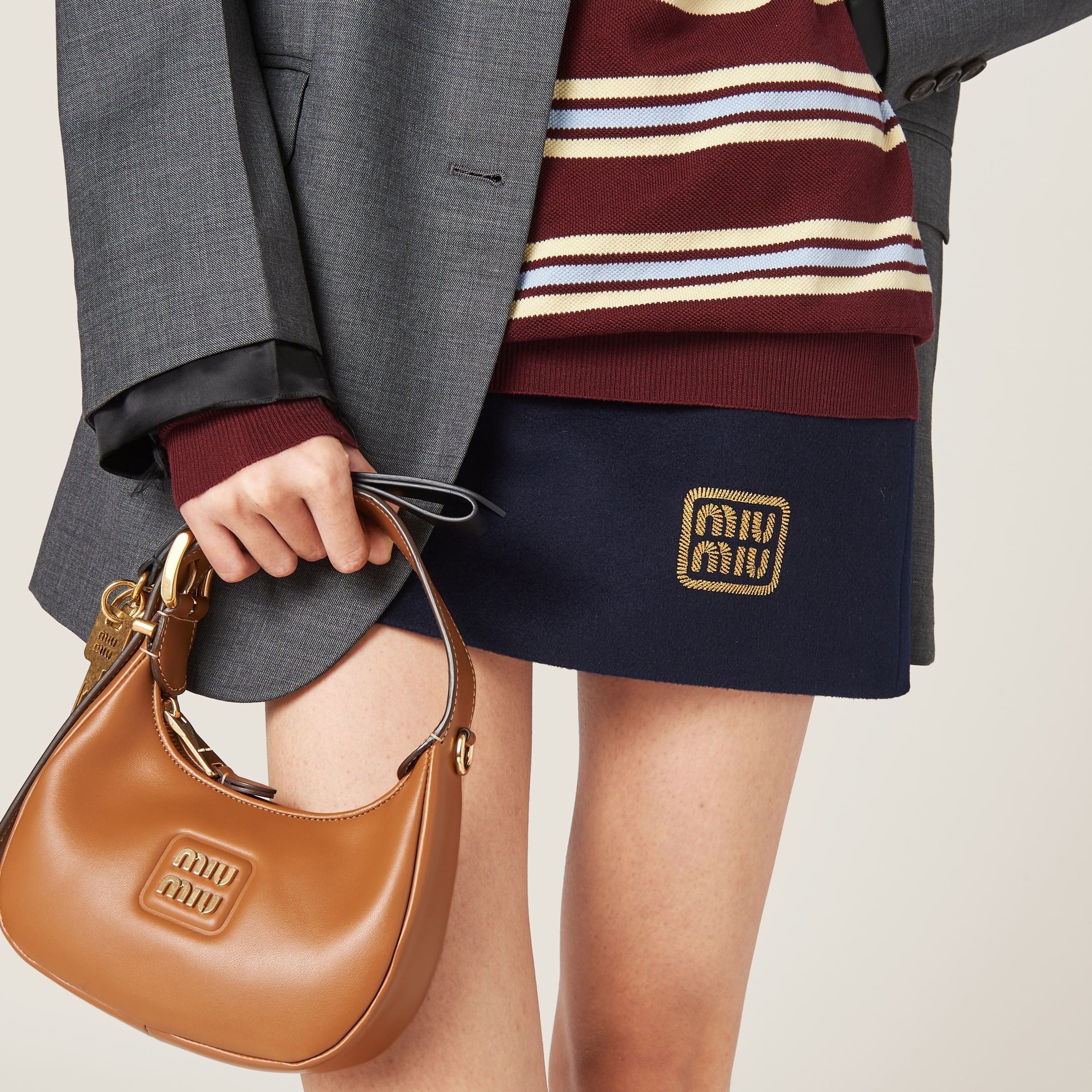 Velour miniskirt - 4