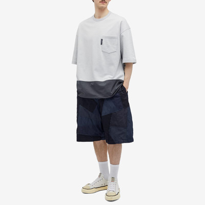 Comme des Garçons Homme Comme des Garçons Homme Heavyweight Panelled Drawstring Pock outlook