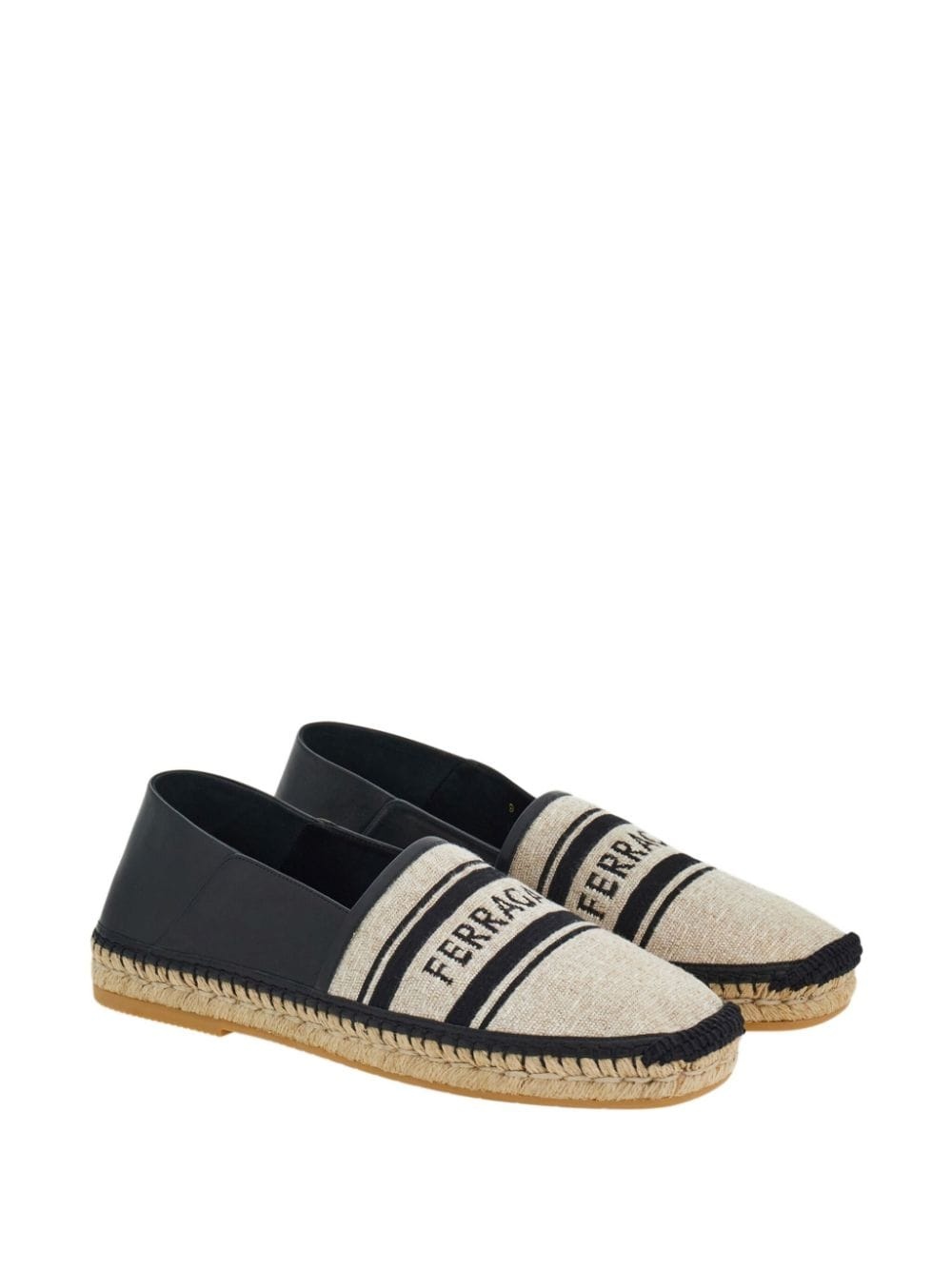 logo-jacquard canvas espadrilles - 2