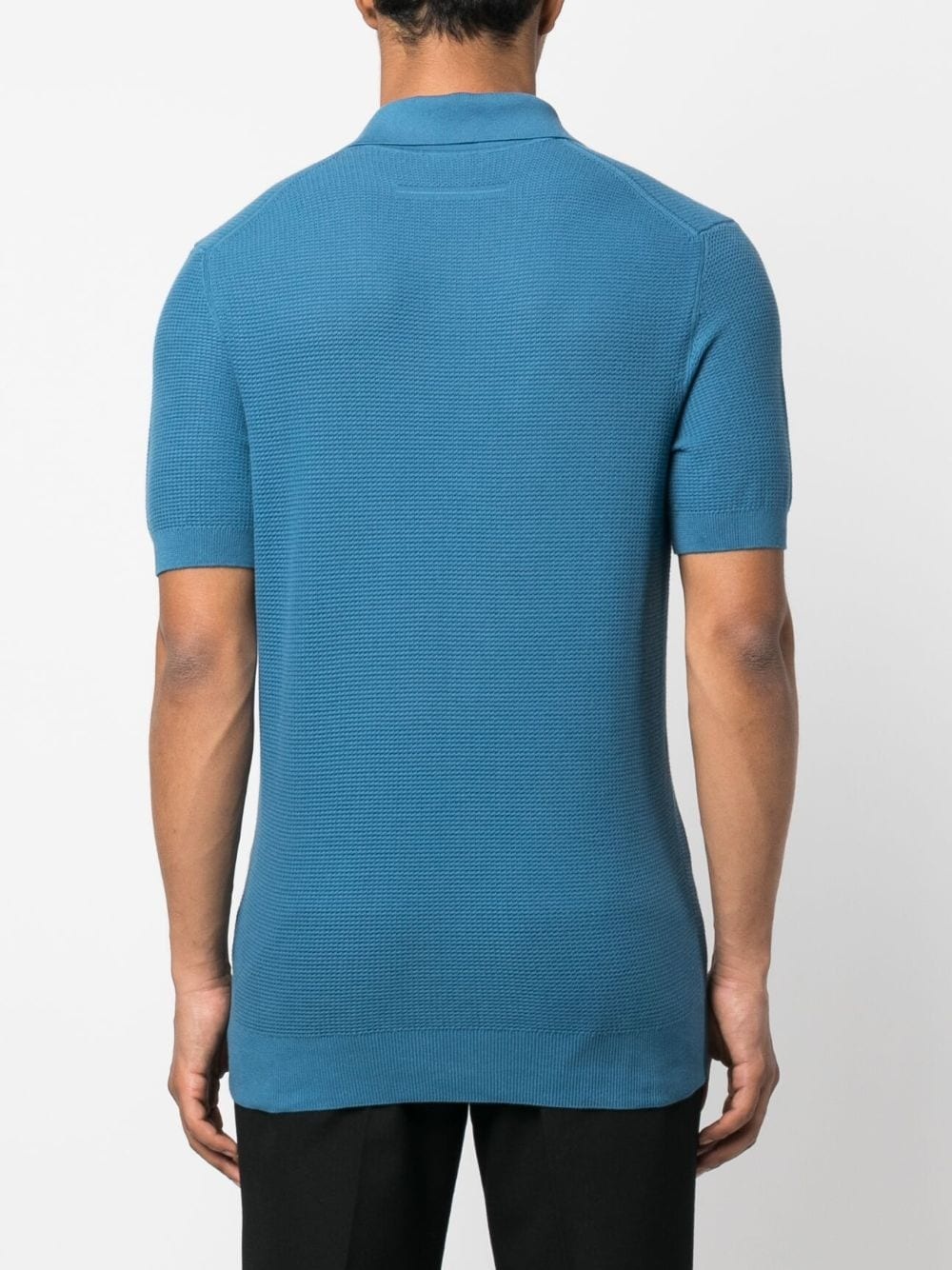 jacquard short-sleeve polo shirt - 4