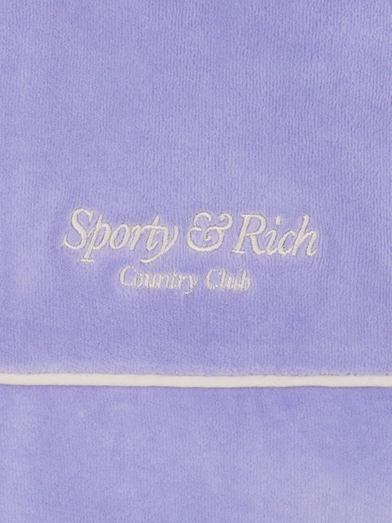 Script cotton velour track jacket 3
