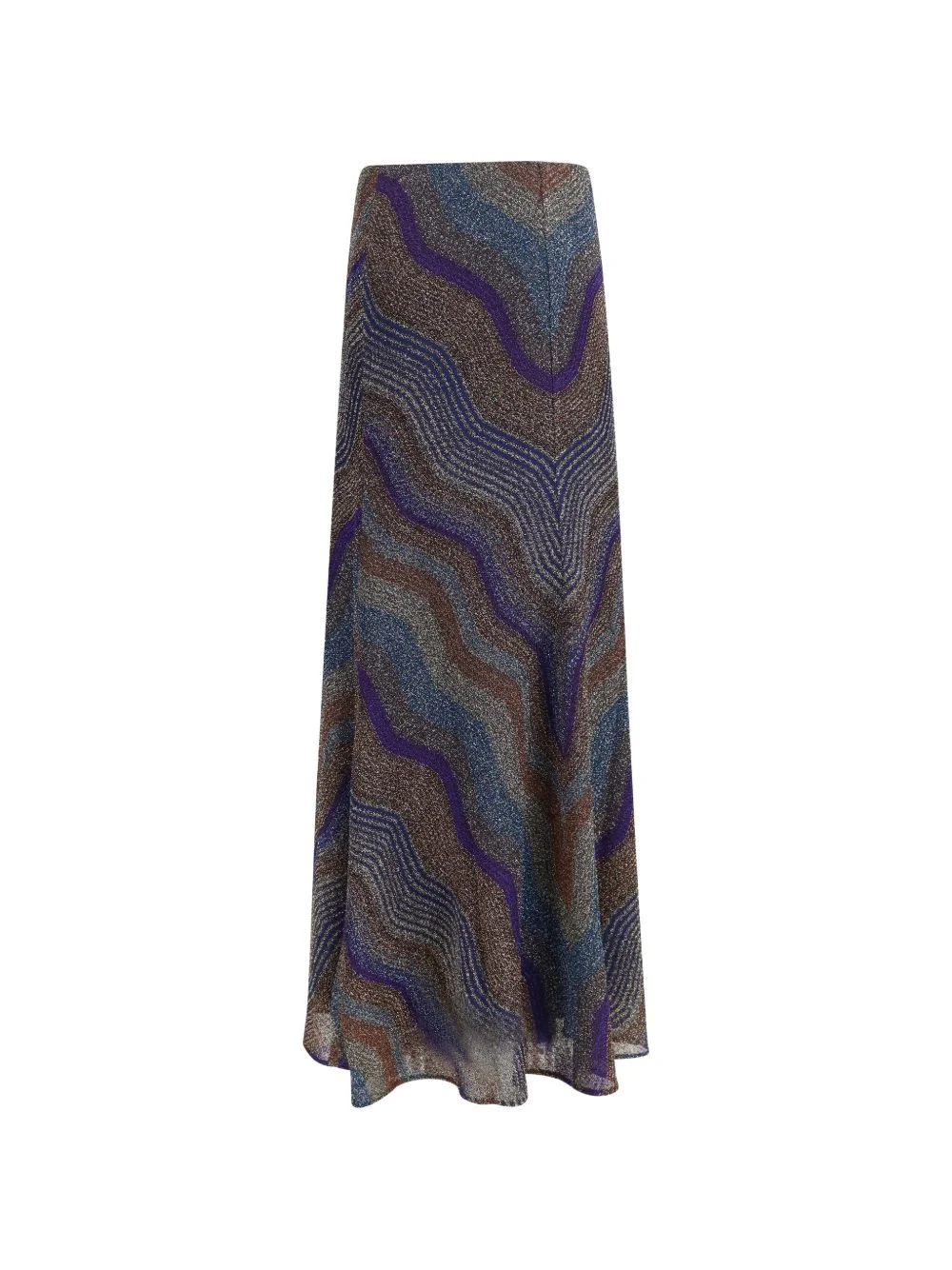 zigzag-knit maxi skirt - 1