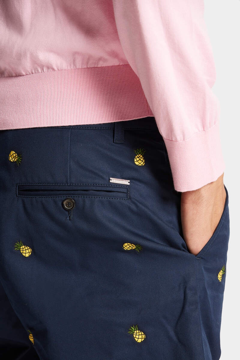 EMBROIDERED FRUITS MARINE SHORTS - 5