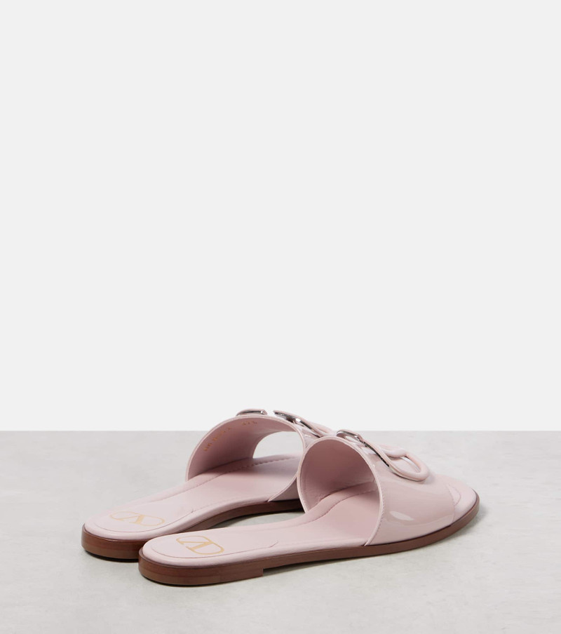 Valentino VLogo patent leather slides outlook