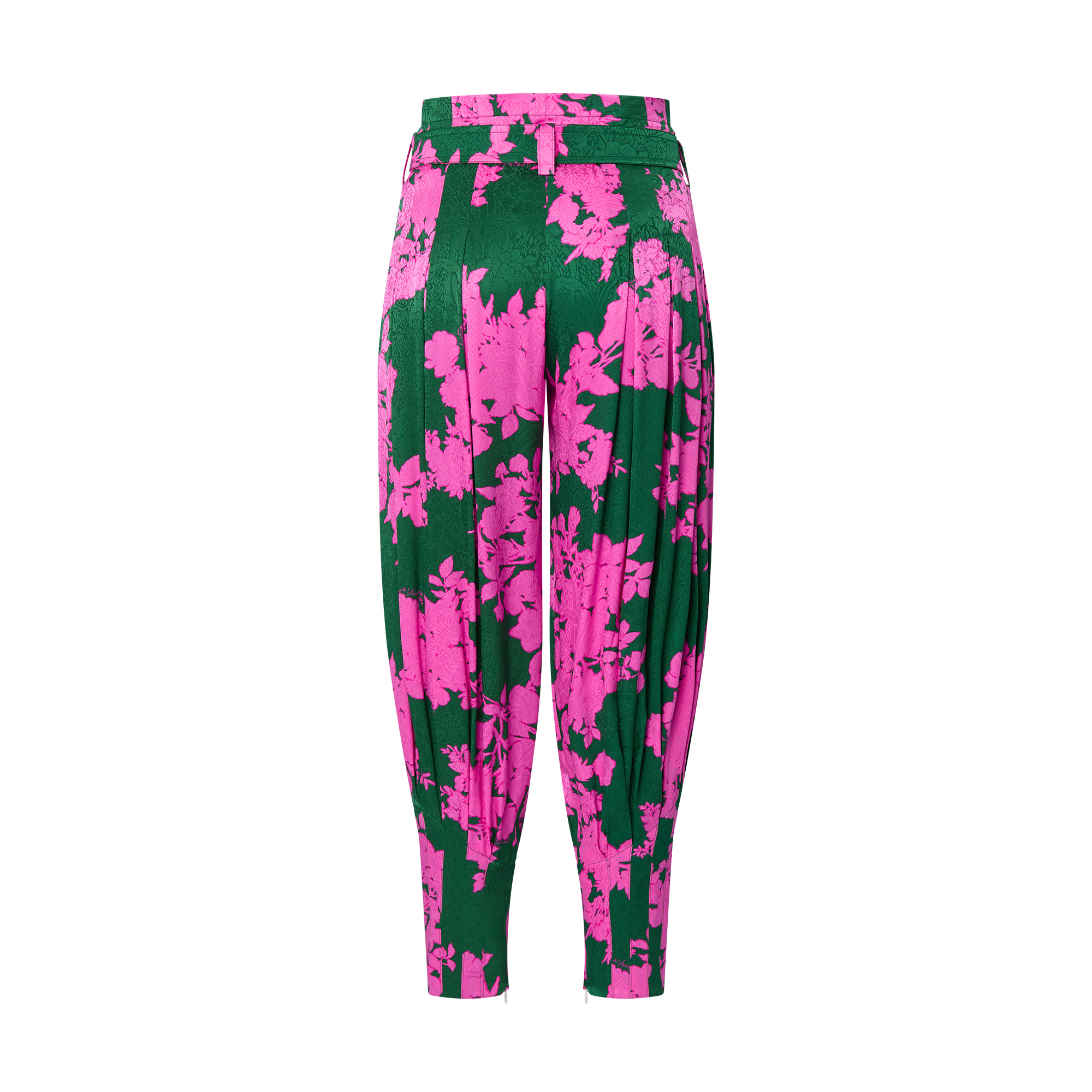 Bouquet Print Balloon Pants - 3