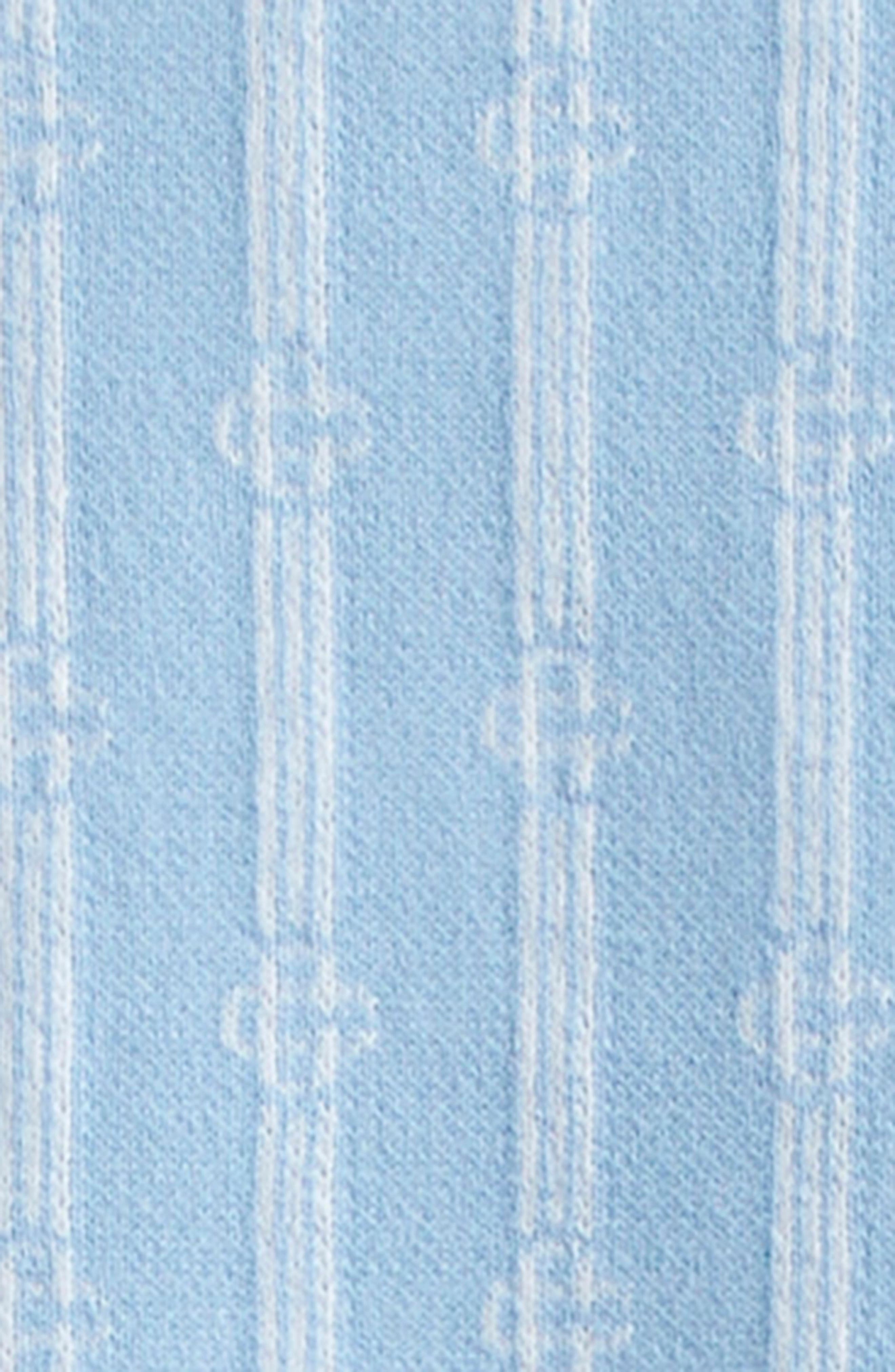 Casablanca Monogram Stripe Jacquard Polo in Blue at Nordstrom - 7