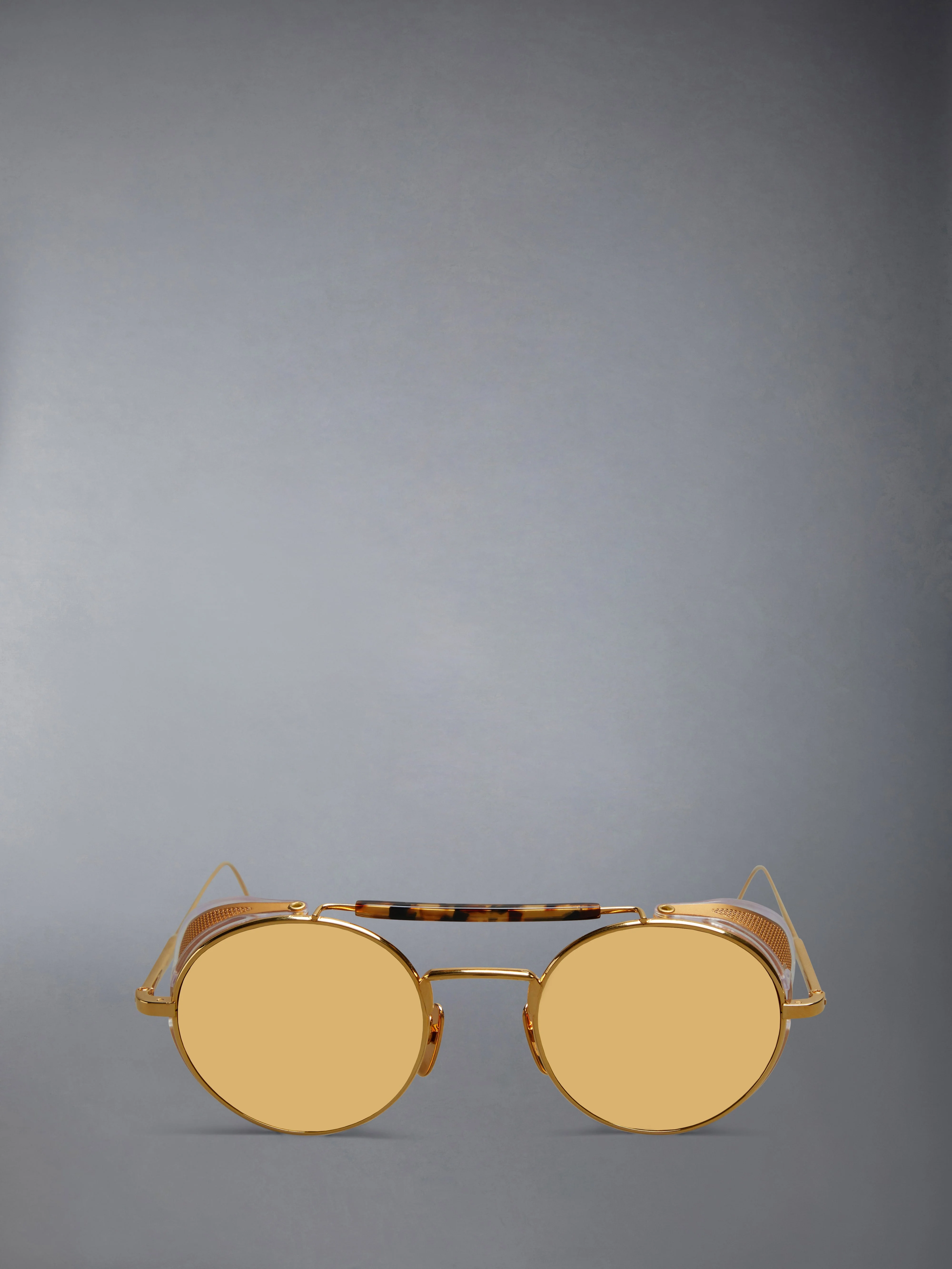 LIMITED EDITION ACETATE AND TITANIUM ROUND SUNGLASSES - 1