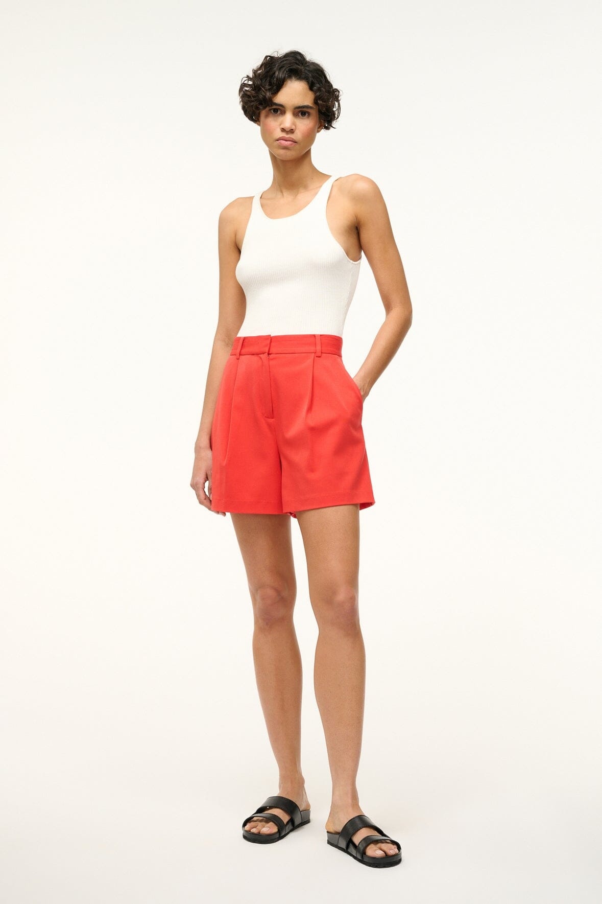 STAUD HEATHER SHORT TOMATO - 2