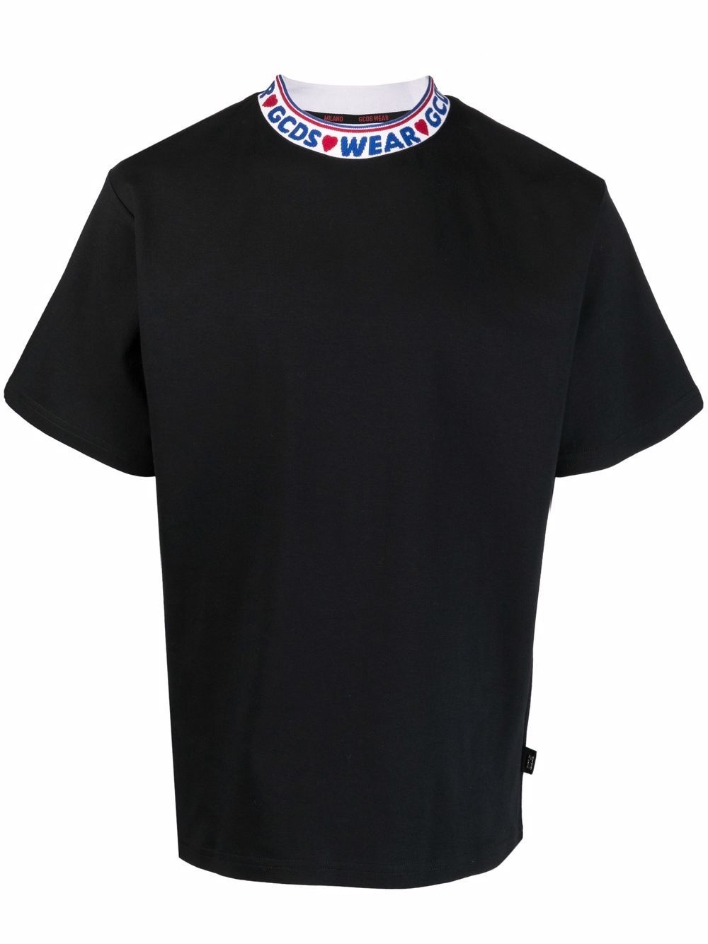 logo-collar T-shirt - 1