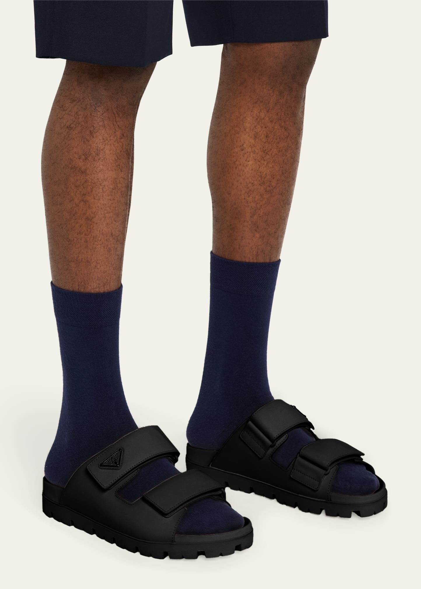 Men's Fussbett Leather Dual-Grip Slide Sandals - 2