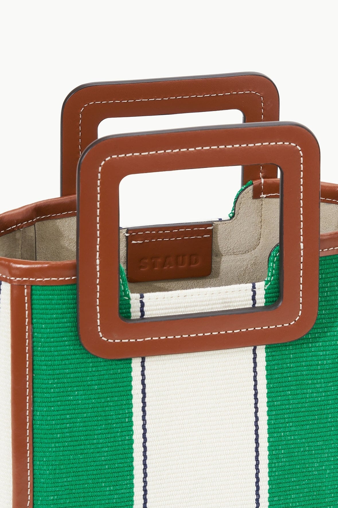 STAUD MINI SHIRLEY BAG BUNGALOW STRIPE - 7