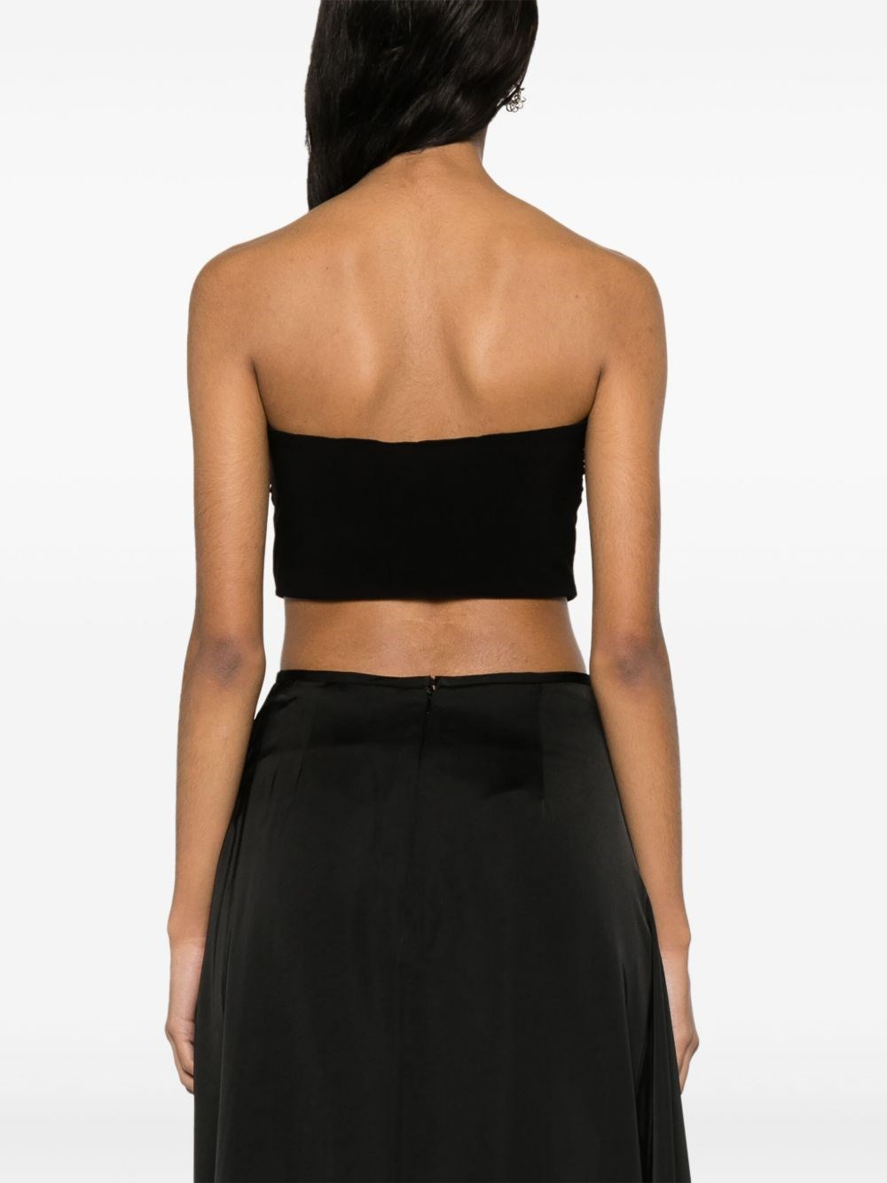Strapless cropped top - 3