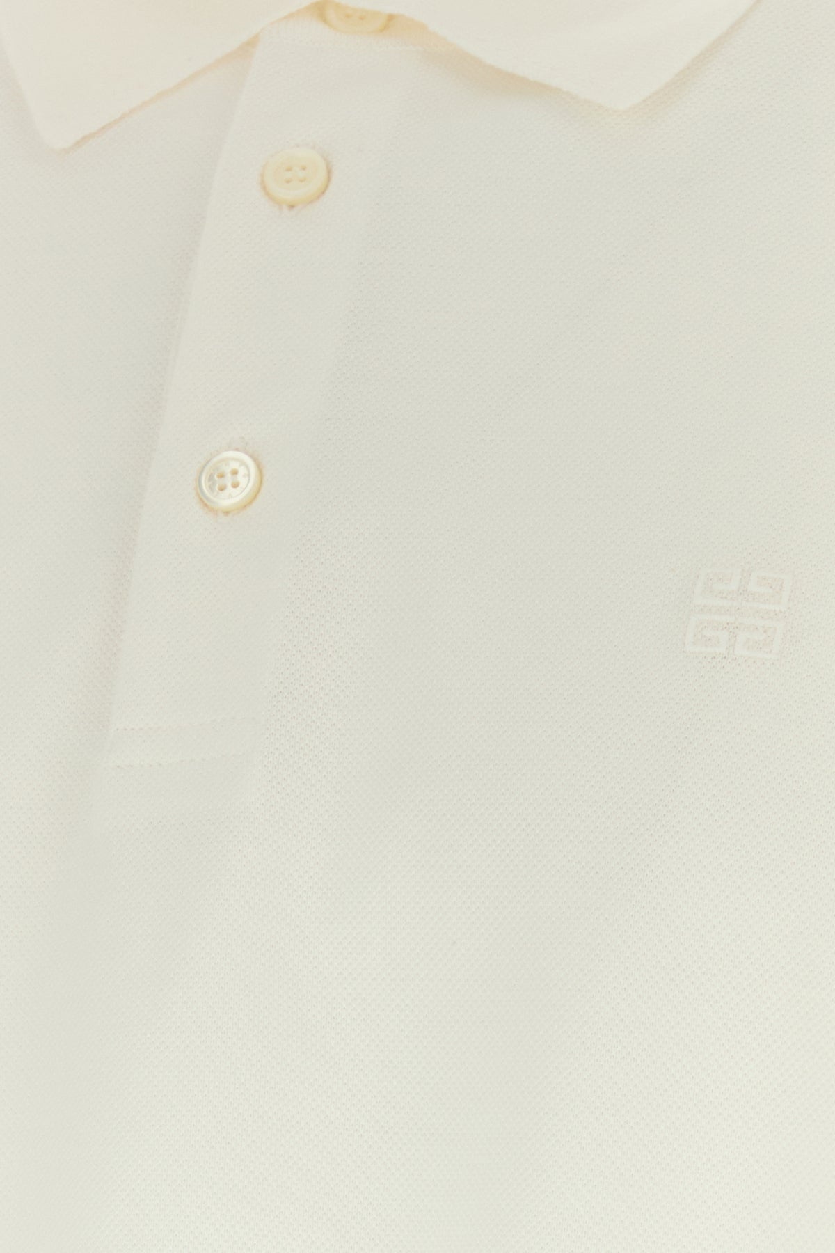 White piquet polo shirt - 3