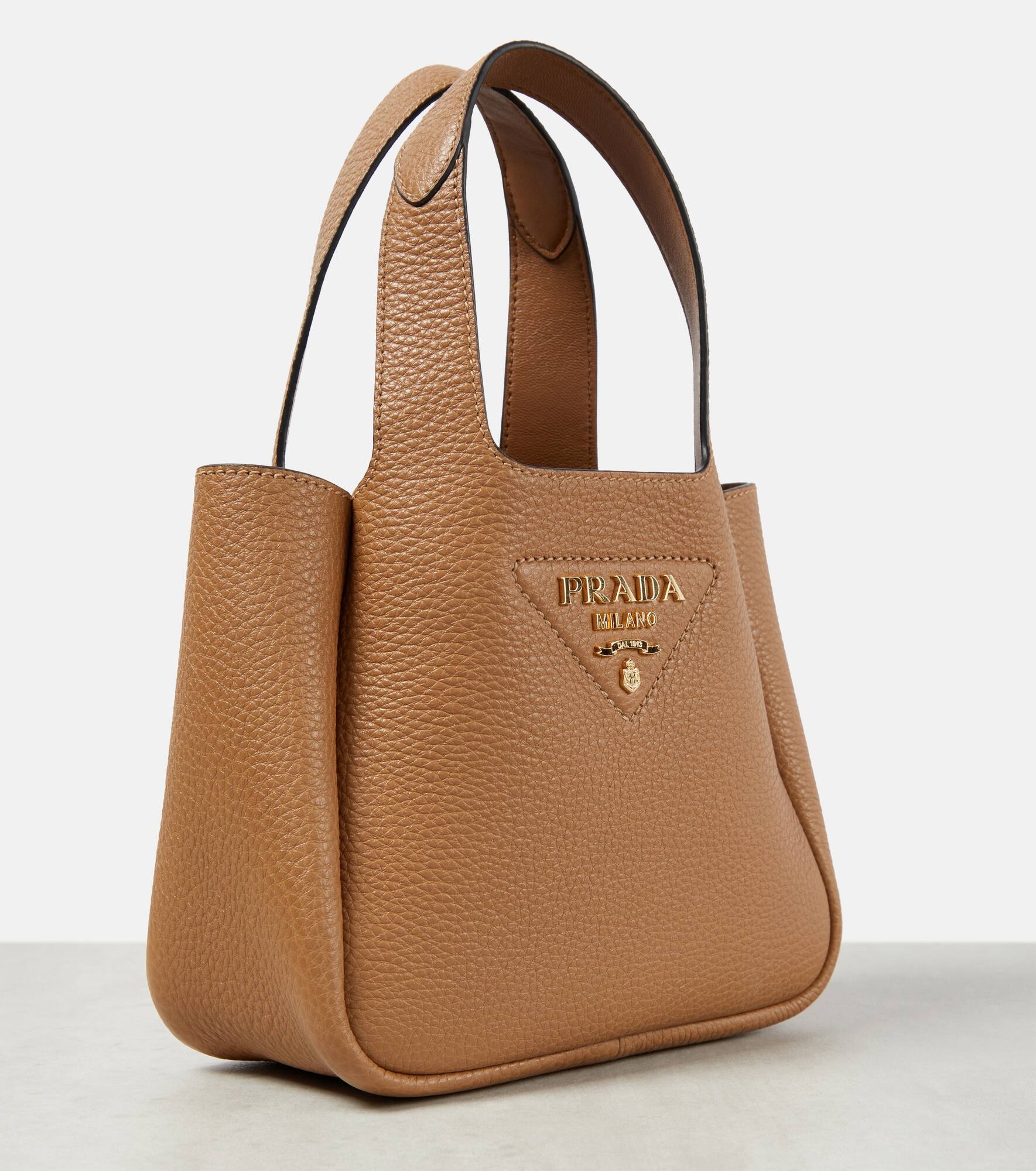 Mini leather tote bag - 6