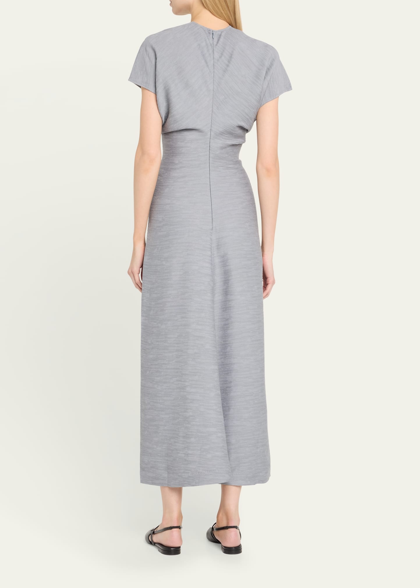 Crinkle Slouch Waist Dress - 3
