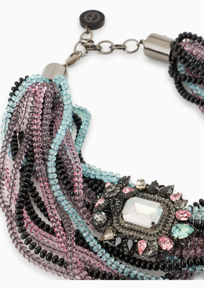 GIORGIO ARMANI Multistrand necklace with crystals outlook