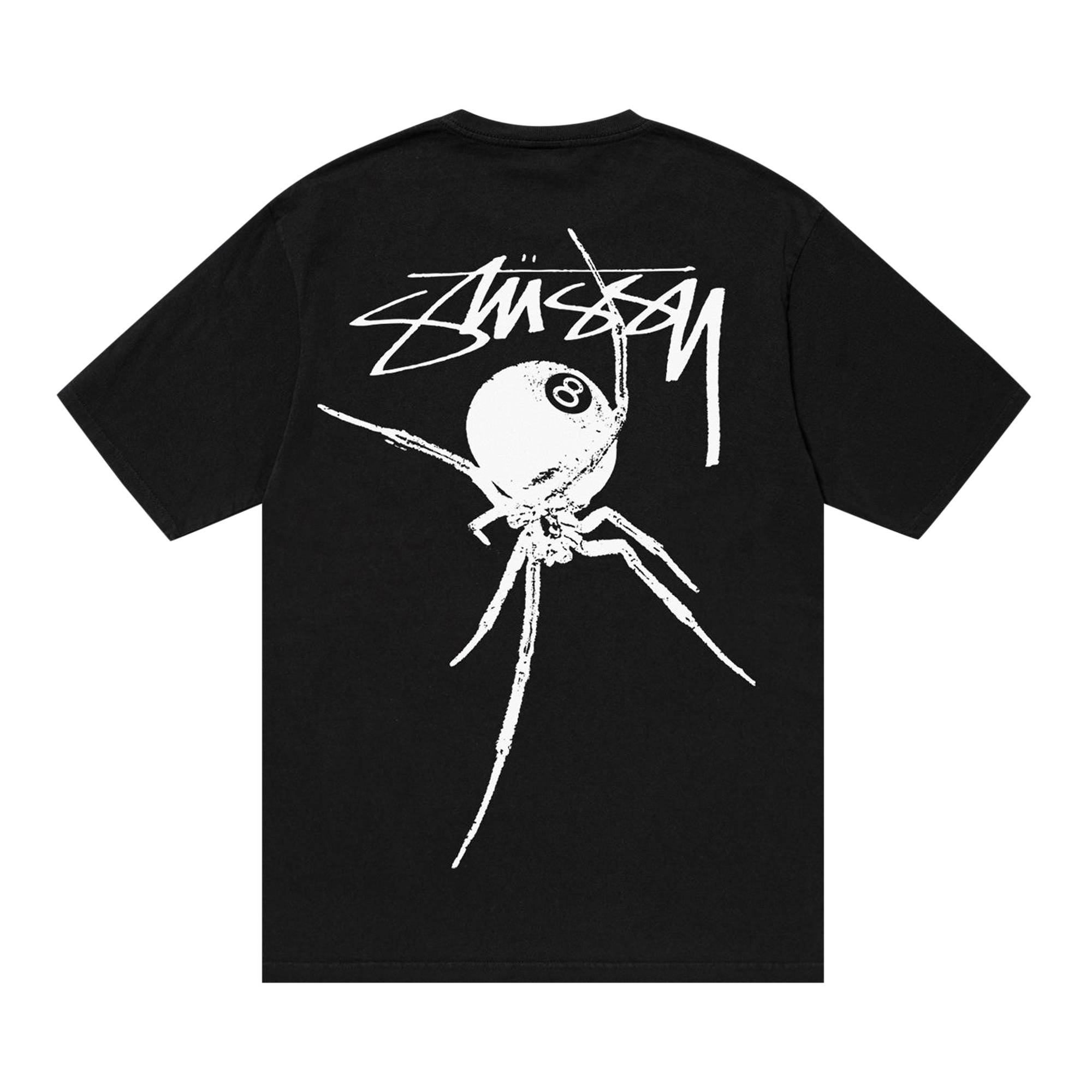 Stussy Arachnid Pigment Dyed Tee 'Black' - 2