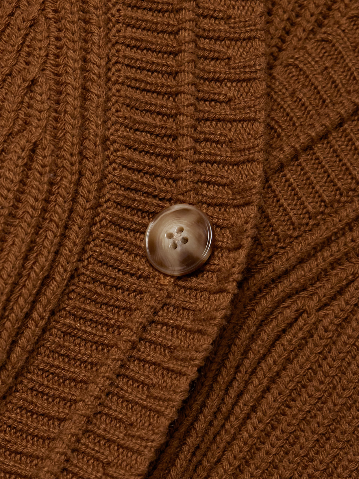 Ribbed Cashmere Cardigan - 5