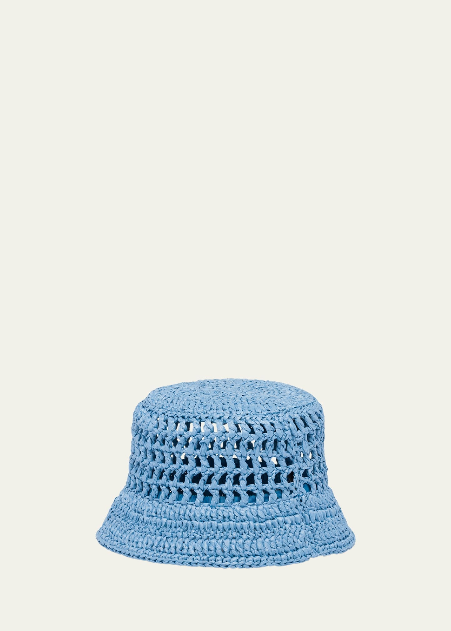 Logo Cutout Raffia Bucket Bag - 3