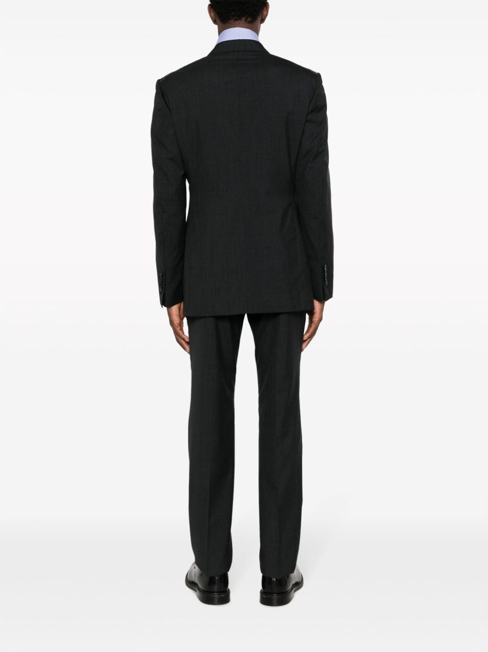 single-breasted wool suit - 4