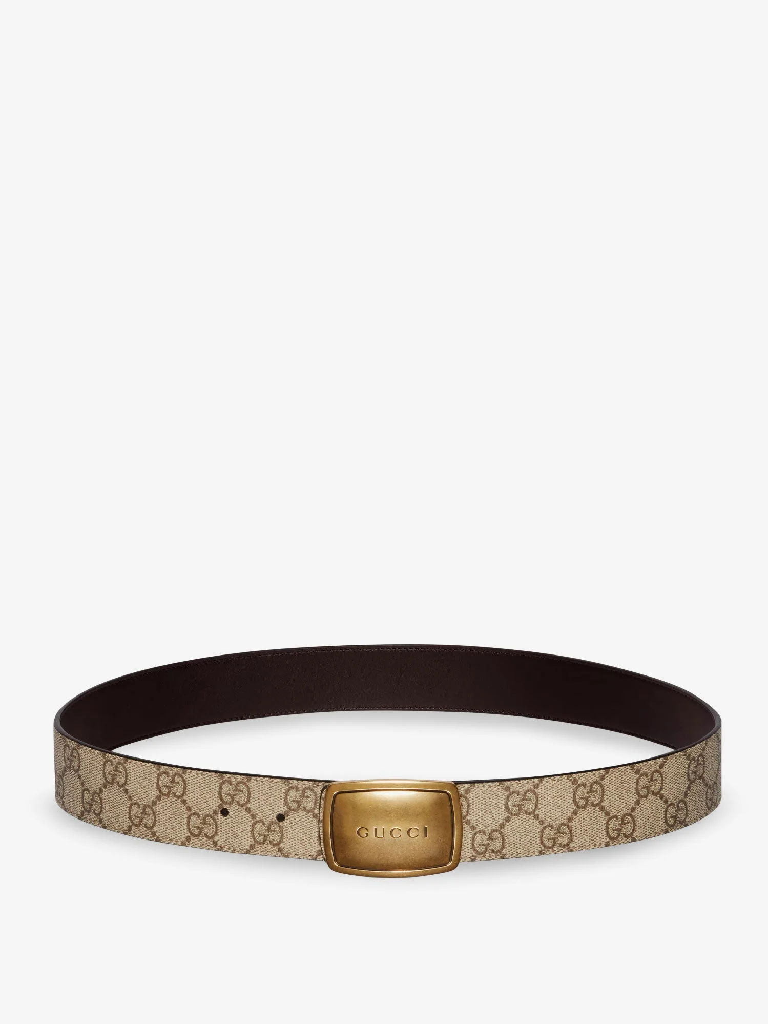Gucci Gg Coated Canvas Belt - 1