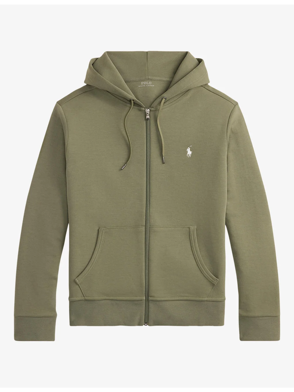Brand-Embroidered Zip-Up Cotton-Blend Hoody - 1